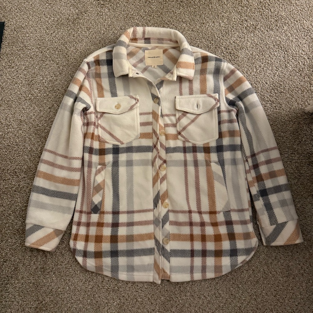 Thread & Supply Fleece Colorful Flannel